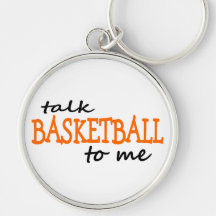 Baloncesto de la charla a mí llaveros personalizados