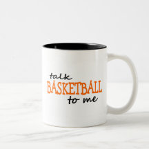 Baloncesto de la charla a mí tazas