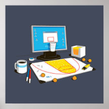 Baloncesto de la PC Posters
