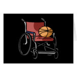 Baloncesto de la silla de rueda tarjetas