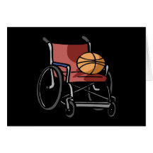 Baloncesto de la silla de rueda felicitaciones