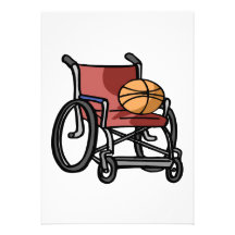 Baloncesto de la silla de rueda comunicados personalizados