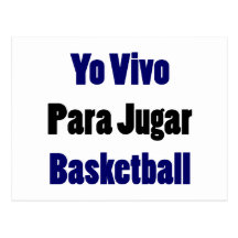 Baloncesto de Yo Vivo Para Jugar Tarjetas Postales