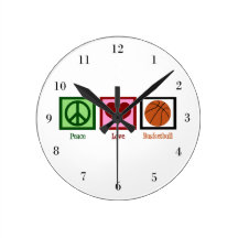 Baloncesto del amor de la paz