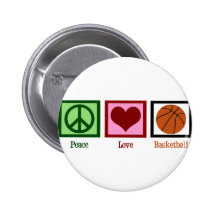 Baloncesto del amor de la paz pin