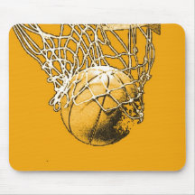 Baloncesto del arte pop tapetes de raton
