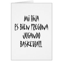 Baloncesto del MI Hija Es Bien Fregona Jugando Tarjeta