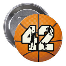 Baloncesto del número 42 pin