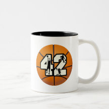 Baloncesto del número 42 taza de café