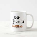 Baloncesto del refugio de la comida tazas de café