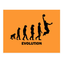 Baloncesto divertido postal
