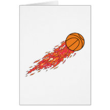 baloncesto en el fuego felicitación
