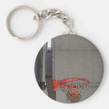 Baloncesto en la red llaveros