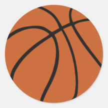 Baloncesto Etiquetas Redondas