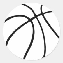 Baloncesto Etiquetas Redondas