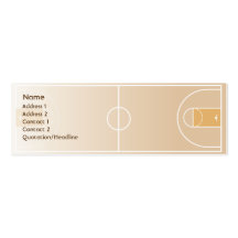 Baloncesto - flaco tarjeta de visita