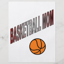 baloncesto mamá-cargado tarjetón