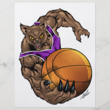 Baloncesto púrpura, raya blanca de los linces de l tarjetón