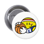 Baloncesto sonriente pin