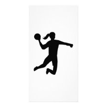 Balonmano para mujer tarjetas fotográficas 