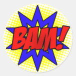 ¡BAM! Hoja del pegatina