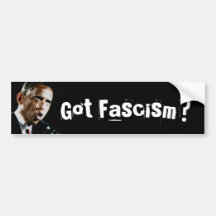 ¿bama, conseguido fascismo? pegatina de parachoque