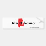 Bama del Ala (O) - rojo y blanco y negro Pegatina De Parachoque