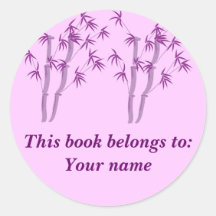 Bambú de Lavendar, etiqueta del libro