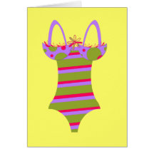 Bañador rayado tarjeta