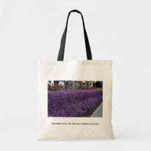 Banco de Aubreitta con el Alyssum saxátil y los tu Bolsas De Mano