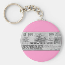 Banco del amor verdadero llaveros personalizados