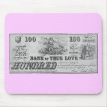 Banco del amor verdadero tapete de ratones