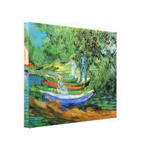 Banco del Oise en Auvers de Vincent van Gogh Impresión En Lienzo Estirada