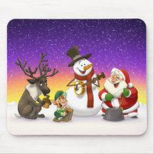 Banda de jarro del navidad Mousepad