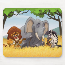 Banda de jarro del safari Mousepad