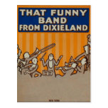 Banda de la tarjeta de Dixieland Postal