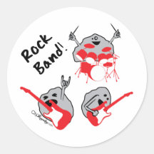 Banda de rock pegatinas  