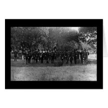 Banda del poste militar en Fort Monroe, VA 1864 Felicitaciones