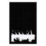 Banda en la silueta B&W del concierto de la etapa Papelería Personalizada