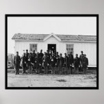 Banda militar afroamericana 1865 poster