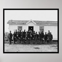 Banda militar afroamericana 1865 poster