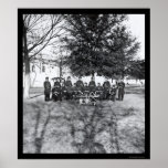 Banda militar con los instrumentos 1865 impresiones