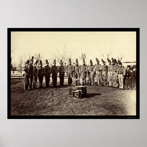 Banda militar del cuerpo 1865 de la reserva del ve impresiones