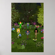 Banda musical del Faerie en bosque encantador Impresiones
