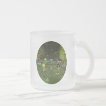 Banda musical del Faerie en bosque encantador Taza