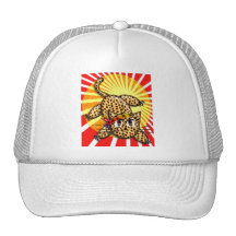 Banda principal del animado del leopardo del arco  gorros  