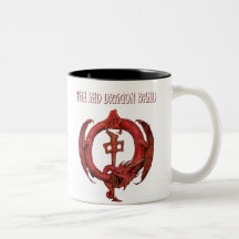 Banda roja del dragón taza