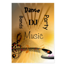 Bandas del baile de DJ de la música de la tarjeta 