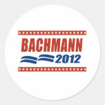 BANDERA 2012 DE BACHMANN ETIQUETA REDONDA