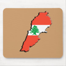 Bandera 3D Mousepad de Líbano Tapetes De Ratón